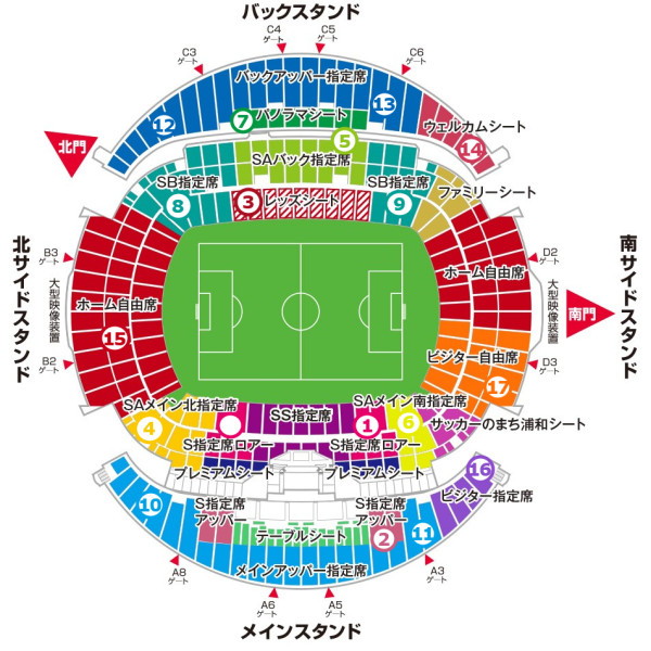 3/22 16:00 浦和紅鑽 對 町田澤維亞 @埼玉スタジアム2002